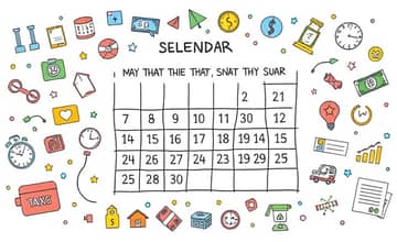 Crie um calendário financeiro com todas as datas importantes