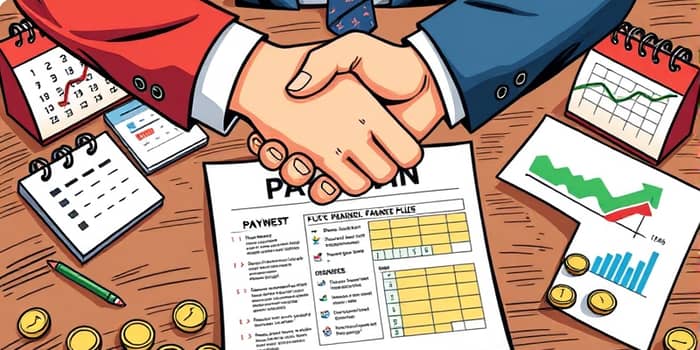 Tenha um plano de pagamento antes de contratar
