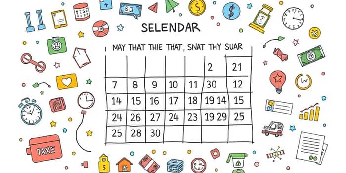Crie um calendário financeiro com todas as datas importantes